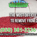 Carpet Stains Difficult to Remove in San Diego